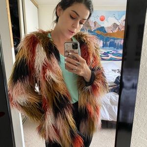 Shag Faux Fur Coat